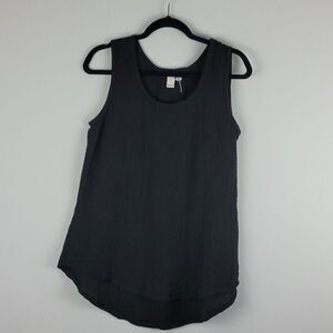 Shannon Passero Kathy Black Gauzy Top XS Elevated Basic Sustainable Breathable